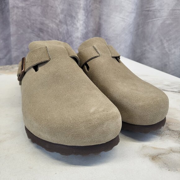 Birkenstock Tan Suede Loafers - Picture 4 of 15